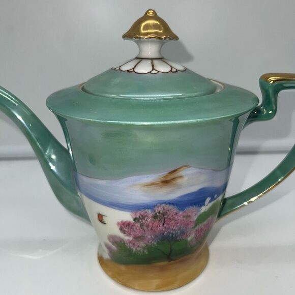 Vintage Lusterware Hand Painted Teapot‎ - Picture 4 of 10